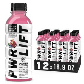 img 4 attached to 🏋️ PWR LIFT Whey Protein Water Sports Drink: Blueberry Pomegranate, Keto, Vitamin B, Electrolytes, Zero Sugar, 16.9 Oz (Pack of 12) - Post-Workout Energy Beverage
