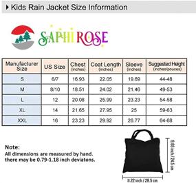 img 2 attached to 🌧️ Waterproof Raincoats for Kids with Convenient Pockets