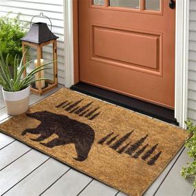 img 4 attached to Outdoor Doormat Entryway Welcome Non Slip