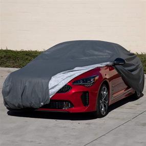 img 2 attached to Waterproof 5-Layer OxGord Signature Car Cover - Perfect Fit - Fits Vehicles up to 168 Inches - Reliable Masterpiece