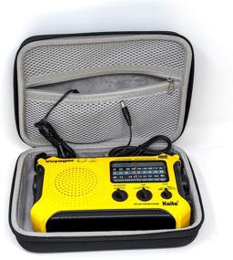 img 1 attached to 📻 Enhanced Voyager KA500 Radio Storage Case: Kaito RC500 with Double-Zipper, Hard Shell, and Convenient Carrying Handle