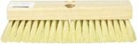 🧹 dqb industries 08755 tampico deck scrub brush - heavy-duty cleaning tool with 10-inch brush head, 1 tapered and 1 threaded hole logo