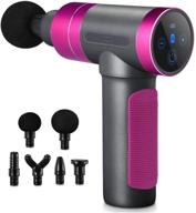 💆 rhodamine red massage gun handheld muscle deep tissue massager for shoulder, back, leg, calf and full body percussion massagers logo