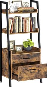 img 4 attached to Rolanstar Bookshelf Organizer Freestanding Bookcase Furniture