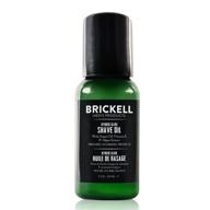 🪒 brickell men's hybrid glide pre shave oil: natural & organic irritation-free smooth shave, 2oz, scented logo