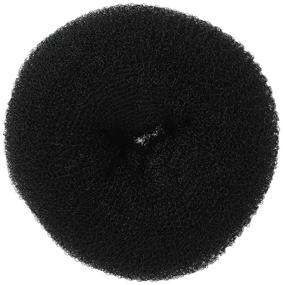 img 1 attached to 🎀 Diane Jumbo Hair Donut, Black, 5.5" - The Perfect Accessory for Stylish Updos and Buns