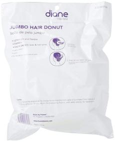 img 2 attached to 🎀 Diane Jumbo Hair Donut, Black, 5.5" - The Perfect Accessory for Stylish Updos and Buns