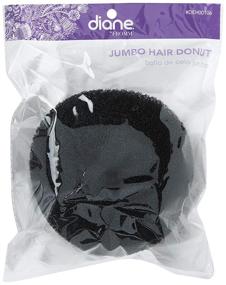 img 3 attached to 🎀 Diane Jumbo Hair Donut, Black, 5.5" - The Perfect Accessory for Stylish Updos and Buns