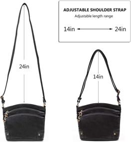 img 2 attached to Genuine Leather Crossbody Shoulder Handbag for Women - Handbags & Wallets