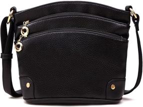 img 4 attached to Genuine Leather Crossbody Shoulder Handbag for Women - Handbags & Wallets