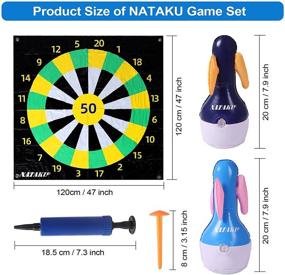 img 3 attached to NATAKU Outdoor Family Double Sides Inflatable