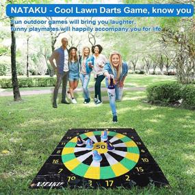 img 1 attached to NATAKU Outdoor Family Double Sides Inflatable