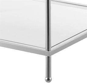 img 2 attached to 🌟 Convenience Concepts Royal Crest 3-Tier Step End Table featuring Clear Glass and Chrome Frame