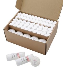 img 3 attached to 🧳 Travelwell Bulk Set: 25 Individually Wrapped 30ml Shampoo Bottles + 25 Conditioner Bottles + 25 Bars of Round Tissue Pleated 28g Cleaning Travel Soap