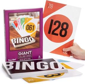 img 3 attached to 🔍 Giant Bingo Calling Cards - 75 Pack of Jumbo Sized Call Cards for Bingo - High Visibility, Perfect for Seniors, Veterans, and Young Children