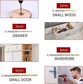 img 1 attached to 🔧 Accurate Cabinet Hardware Jig Tool Set for Handles and Knobs: Solike Cabinet Handle Jig with Automatic Center Punch and 4 Drill Bits