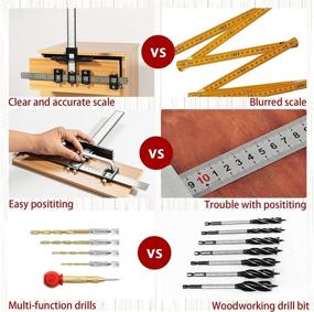 img 3 attached to 🔧 Accurate Cabinet Hardware Jig Tool Set for Handles and Knobs: Solike Cabinet Handle Jig with Automatic Center Punch and 4 Drill Bits