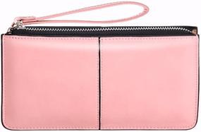 img 4 attached to 👜 Bonaweite Womens Wristlet Clutches: Elegant Leather Handbags & Wallets For Women