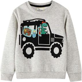 img 4 attached to 👕 LUMMY KIDS Toddler Sweatshirt Outfits: Stylish Boys' Fashion Hoodies & Sweatshirts