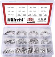 hilitchi 200-piece [15-size] internal circlip snap 🔒 retaining clip ring assortment set - 304 stainless steel логотип