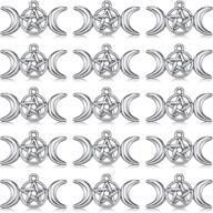 pentacle pentagram crescent accessory decorations logo