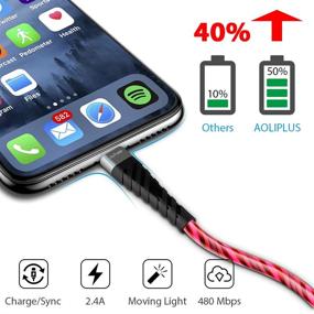 img 1 attached to 🔌 Enhanced Apple MFi Certified LED Charger Cable: Reliable Industrial Electrical Solution for iPhones