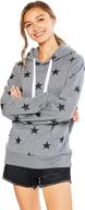 🌟 esstive women's ultra soft fleece lightweight casual star printed active stylish pullover hoodie sweatshirt - comfortable & seo-friendly логотип