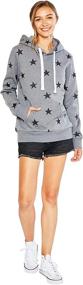 img 1 attached to 🌟 Esstive Women's Ultra Soft Fleece Lightweight Casual Star Printed Active Stylish Pullover Hoodie Sweatshirt - Comfortable & SEO-friendly