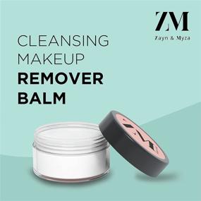 img 3 attached to 🌱 ZM Zayn & Myza Vegan Makeup Remover, Infused with Cocoa Butter and Vitamin E, Travel-Friendly Melting Balm, Hydrating Cleanser, No Dryness, Soft & Moisturized Skin, Pack of 2