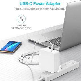 img 2 attached to ⚡ Fast Charger 65W USB Type C Power Adapter for MacBook/Pro, Lenovo, ASUS, Acer, Dell, Xiaomi Air, Huawei Matebook, HP Spectre, Thinkpad, and Other Laptops/Smartphones with USB C