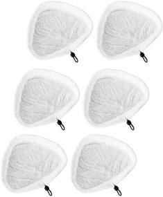 img 4 attached to 🧽 Efficient Reusable Microfiber Steam Mop Pads for Steamboy X5, H2O, and SKG 1500W Mops - Pack of 6