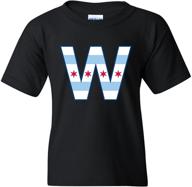 ugp campus apparel youth t-shirt featuring chicago flag & fly the w logo