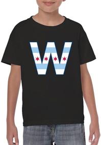 img 1 attached to UGP Campus Apparel Youth T-Shirt featuring Chicago Flag & Fly The W