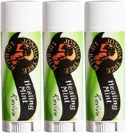 🌿 organic lip balm pack of 3 - joshua tree healing mint revive logo