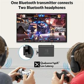img 1 attached to 1Mii MiiLink Wireless Audio Bluetooth 5.0 Transmitter aptX Low Latency Adapter for Nintendo Switch, PC, PS5, Laptop - Compatible with Bluetooth Headphones, Earbuds, and Speakers