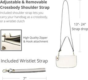 img 1 attached to 👜 Стильная и универсальная сумочка Joy Susan Crossbody Wristlet: идеальный вариант женской сумки и кошелька одного размера