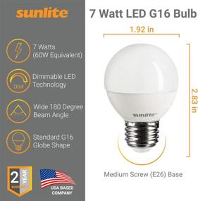 img 3 attached to 🌞 Brighten Up Your Space with Sunlite G16 LED E26 27K: A Superior Lighting Solution