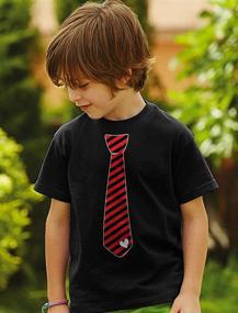 img 2 attached to TeeStars Stripes Valentines Toddler T Shirt Boys' Clothing