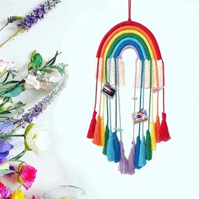 img 1 attached to 🌈 Craft Your Own Vibrant Rainbow Macrame Hanging with This Beginner-Friendly Macrame Kit