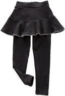 stretchy footless leggings pantskirt for 👧 girls (7-8 years): comfortable and stylish leggings clothing logo