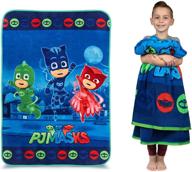 🛏️ super soft micro raschel blanket, 62 in x 90 in, pj masks by franco kids bedding logo