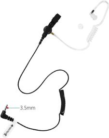 img 3 attached to 🎧 YEHTEH 3.5mm 2 Pack Listen Only Earpiece with Acoustic Tube - Ideal for Two-Way Radios, Compatible with Radio Speaker Mics Jacks, Includes 2 Pairs M Size Earmold