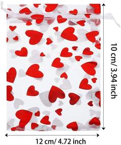 img 3 attached to Trounistro Valentine Drawstring Wedding Valentines