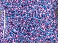 🎂 15,000 berry smoothie cake batter foam beads for slime floam in colorful pink, blue, and purple - perfect diy goo with 2-4mm craft styrofoam round seed balls and deco bits small logo