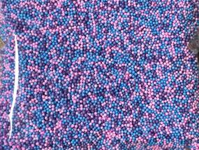 img 2 attached to 🎂 15,000 Berry Smoothie Cake Batter Foam Beads for Slime Floam in Colorful Pink, Blue, and Purple - Perfect DIY Goo with 2-4mm Craft Styrofoam Round Seed Balls and Deco Bits Small