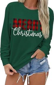 img 2 attached to Christmas Sweatshirts Pullover Holiday Vacation Sports & Fitness in Team Sports