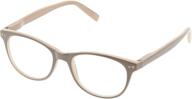 😺 stay chic with peeperspecs: women's mellow out cat-eye reading glasses logo
