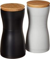 🎁 adhoc twin salt & pepper mill gift set: sleek 5.5" white/black color - the perfect kitchen companion (mp125us) logo