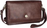 📱 lederbuck smartphone crossbody leather wristlet: women's handbags and wallets with wristlets logo