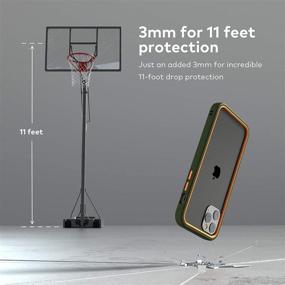 img 3 attached to 📱 Black RhinoShield CrashGuard NX Bumper Case for iPhone 12/12 Pro - Slim Design Protective Cover with 3.5M/11ft Shock Absorbency and Drop Protection